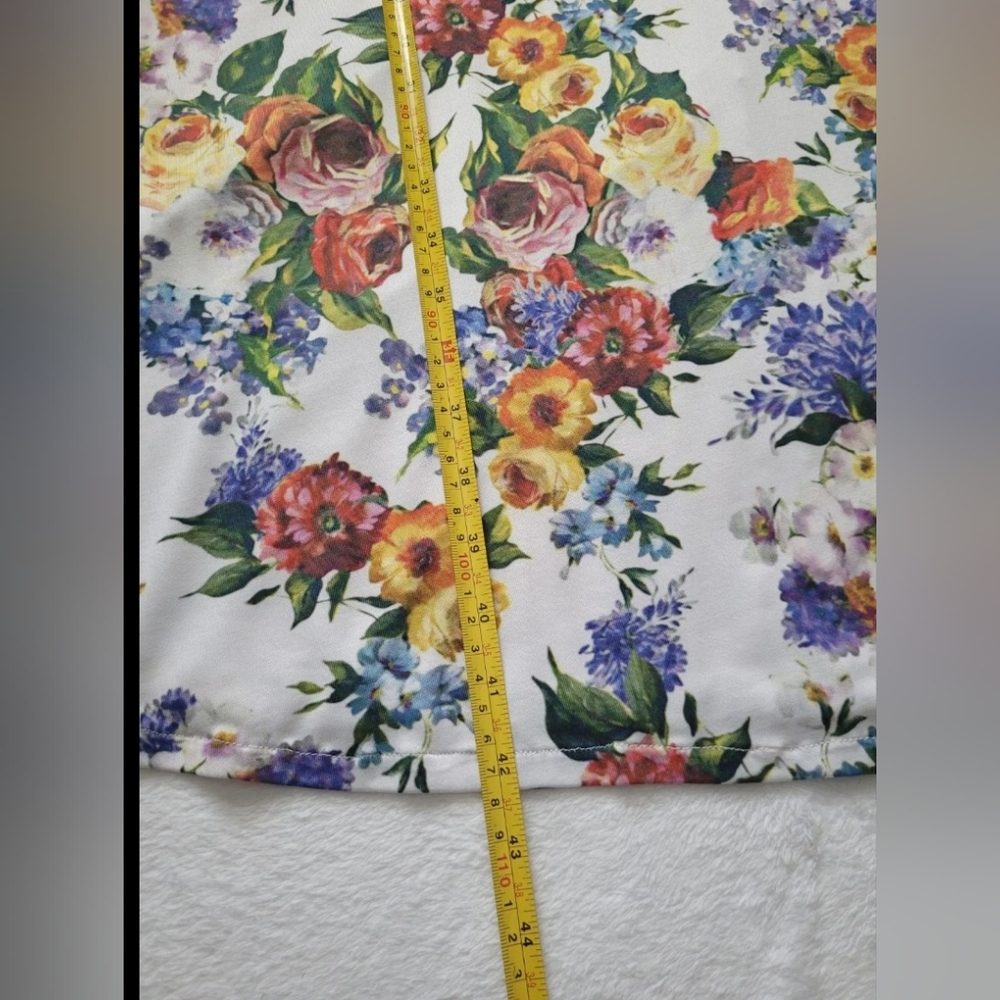 Colorful Floral Midi Vintage Dress from Europe SIZE S - Picture 2 of 14